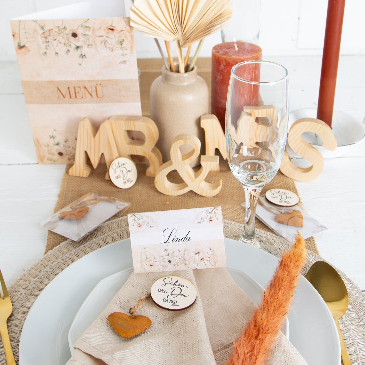 Partydekoration Boho & Vintage